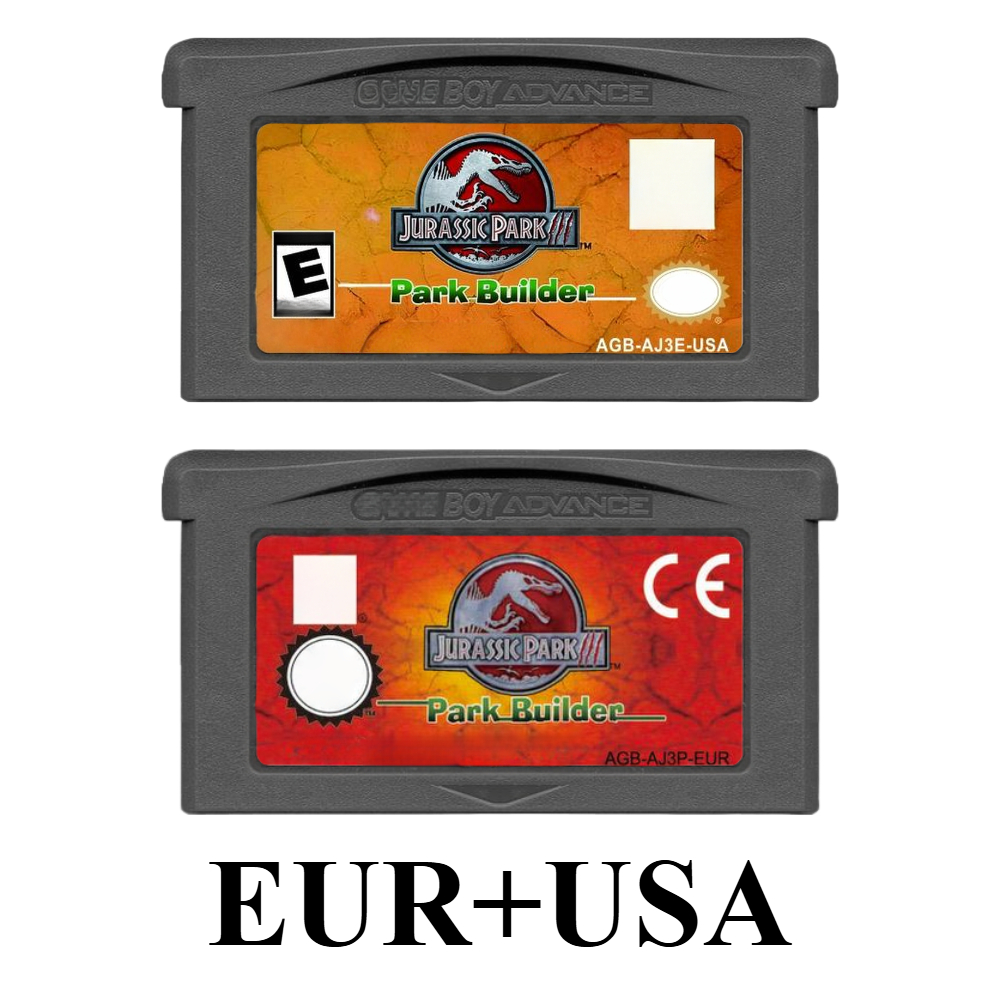 Retro Game Card - 쥬라기 파크 III 파크 빌더 GBA