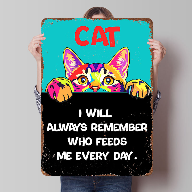 Retro Gaming Quotes - 재미있는 명언이 인쇄된 고양이 아트 포스터,