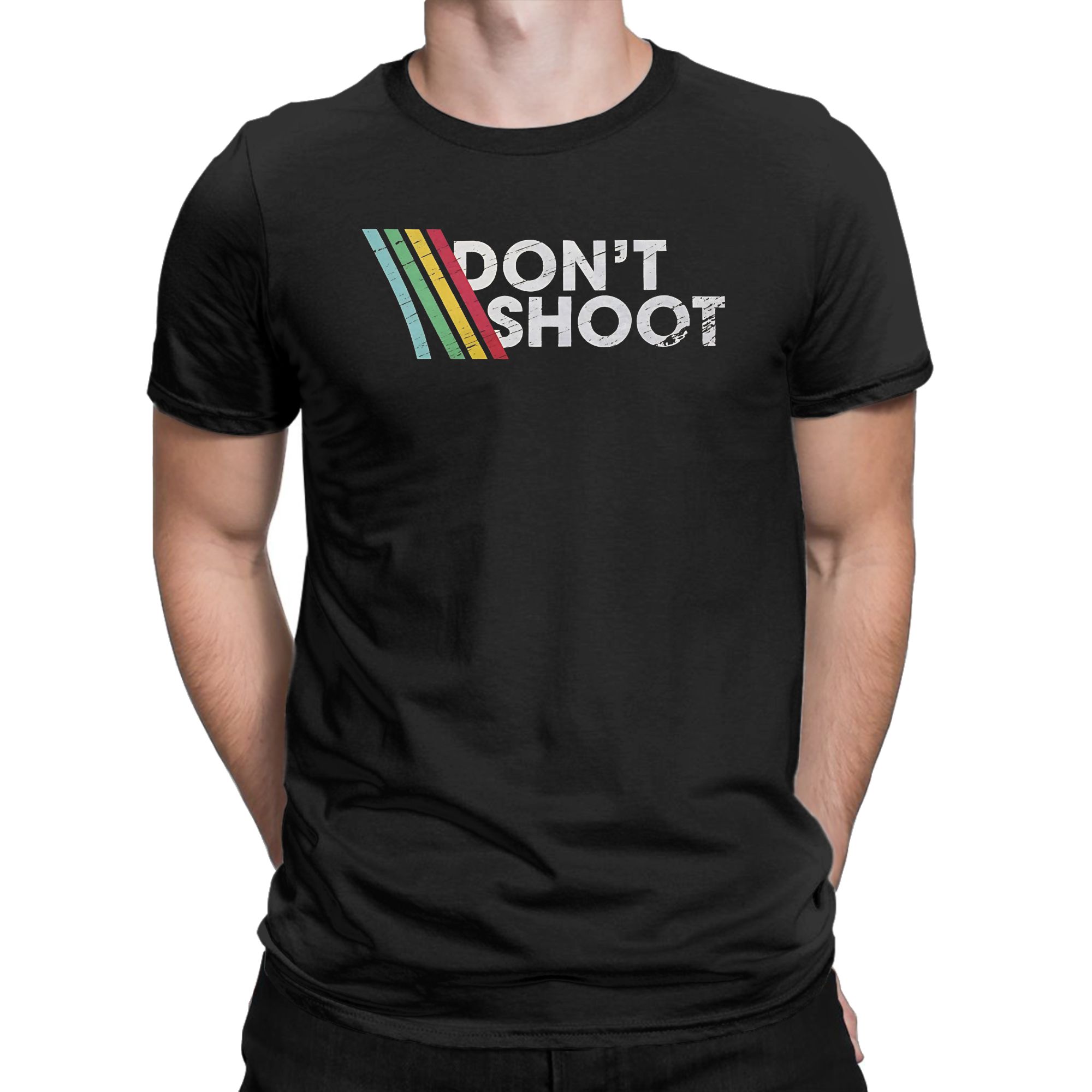 Retro Gaming T Shirts - 빈티지 티셔츠 비치 DONT SHOOT 게이밍