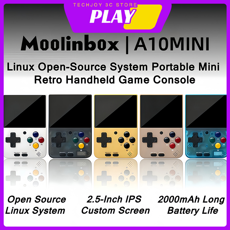 Retro Gaming Console Handheld - Moolinbox A10Mini 2.8인치 리눅스 미니 오픈