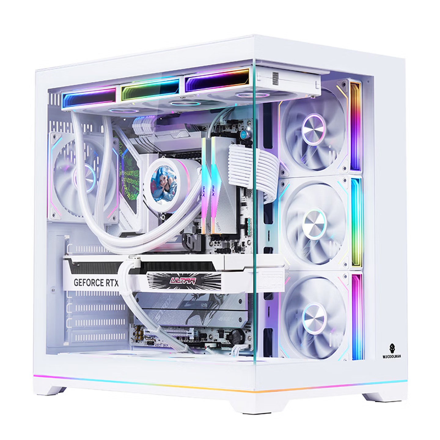 Retro Gaming Pc Case - WJCOOLMAN Lonely Warrior PLUS 레인보우 에디션