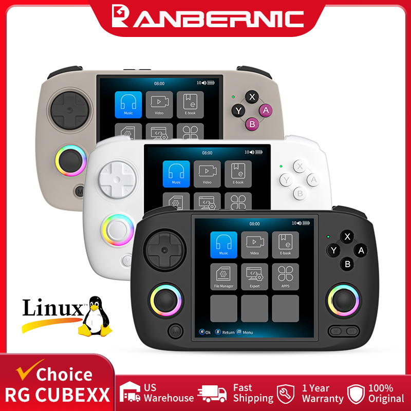 Retro Gaming Console Handheld - ANBERNIC RG CubeXX 휴대용 게임 콘솔