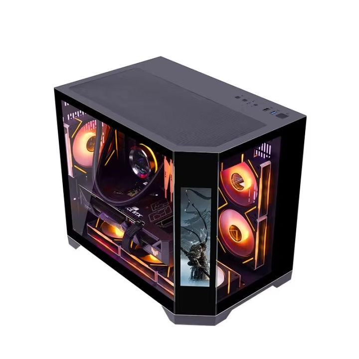 Retro Gaming Pc Case - 팬 없는 새로운 디자인의 미드타워 MATX