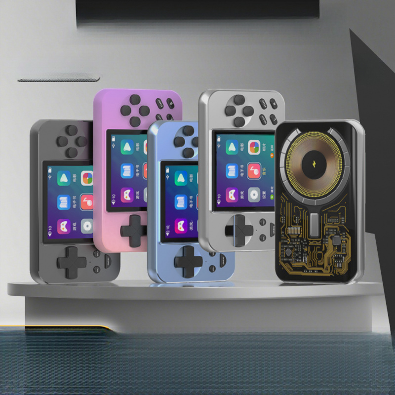 새로운 L9 휴대용 게임 콘솔, 마그네틱 무선 충전 보 - Retro Gaming Console Handheld 리뷰 및 가격