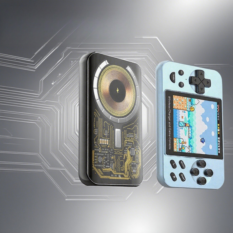 새로운 L9 휴대용 게임 콘솔, 마그네틱 무선 충전 보 - Retro Gaming Console Handheld 리뷰 및 가격