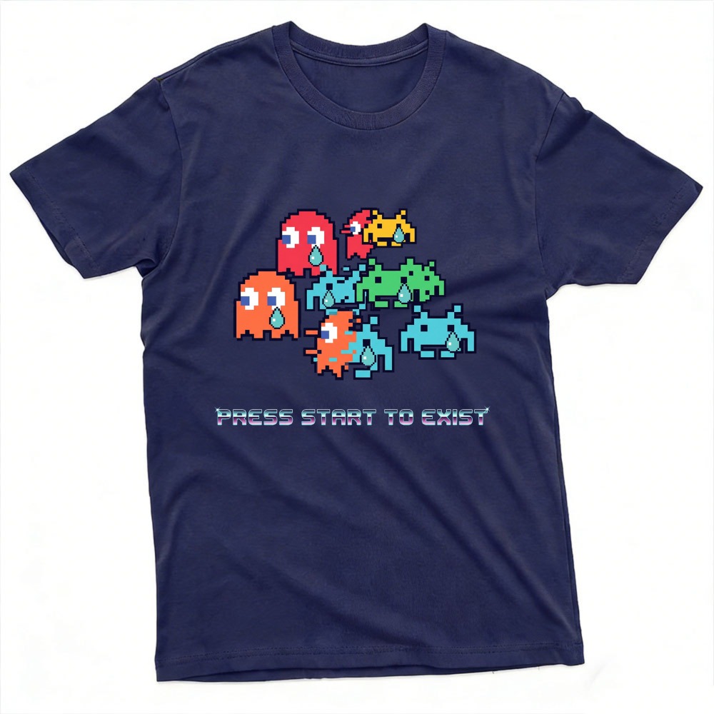Press Start To Exist Funny Ret - Retro Gaming Meme 리뷰 및 가격