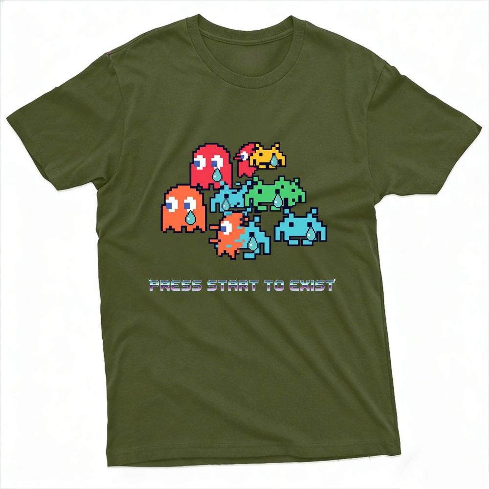 Press Start To Exist Funny Ret - Retro Gaming Meme 리뷰 및 가격