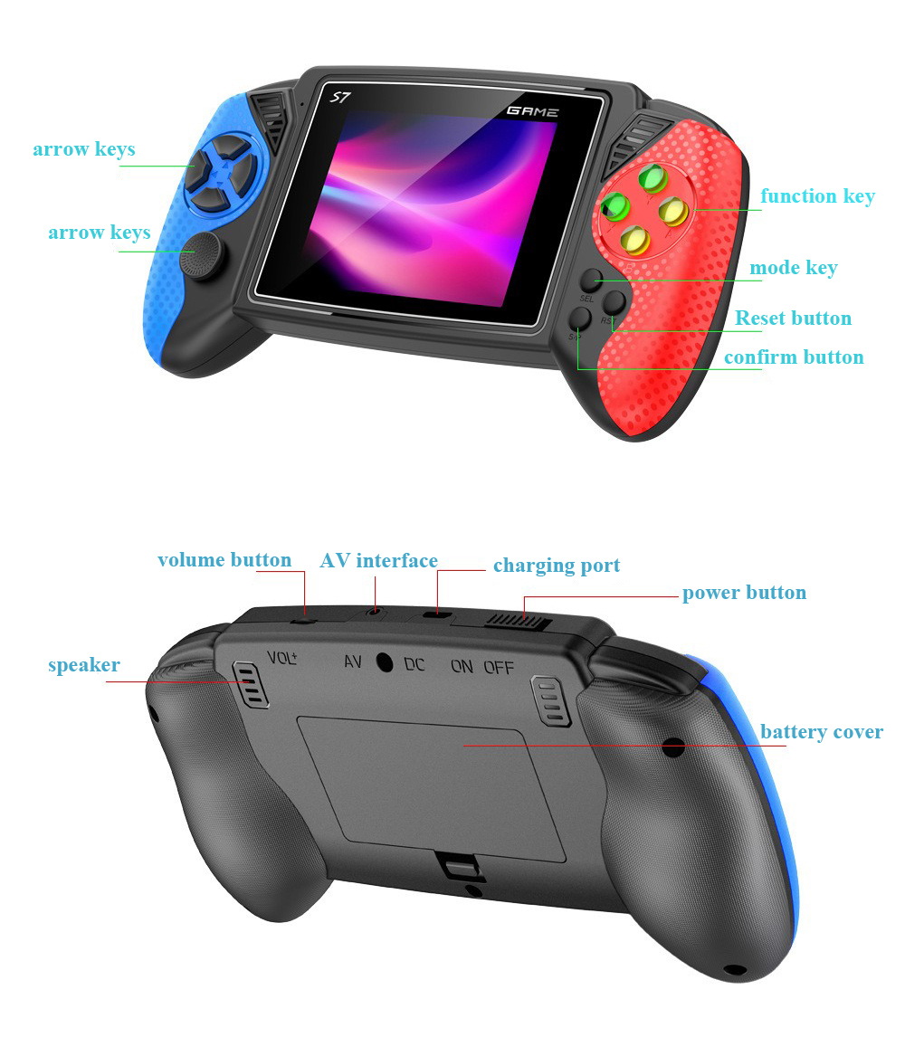 S7 레트로 휴대용 게임기 3.5인치 LCD 화면 62 - Retro Gaming Console Handheld 리뷰 및 가격