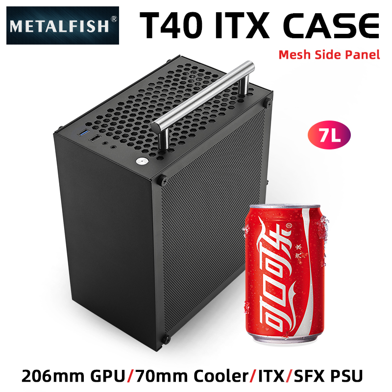 METALFISH T40 Mini ITX 블랙 케이스  - Retro Gaming Pc Case 리뷰 및 가격