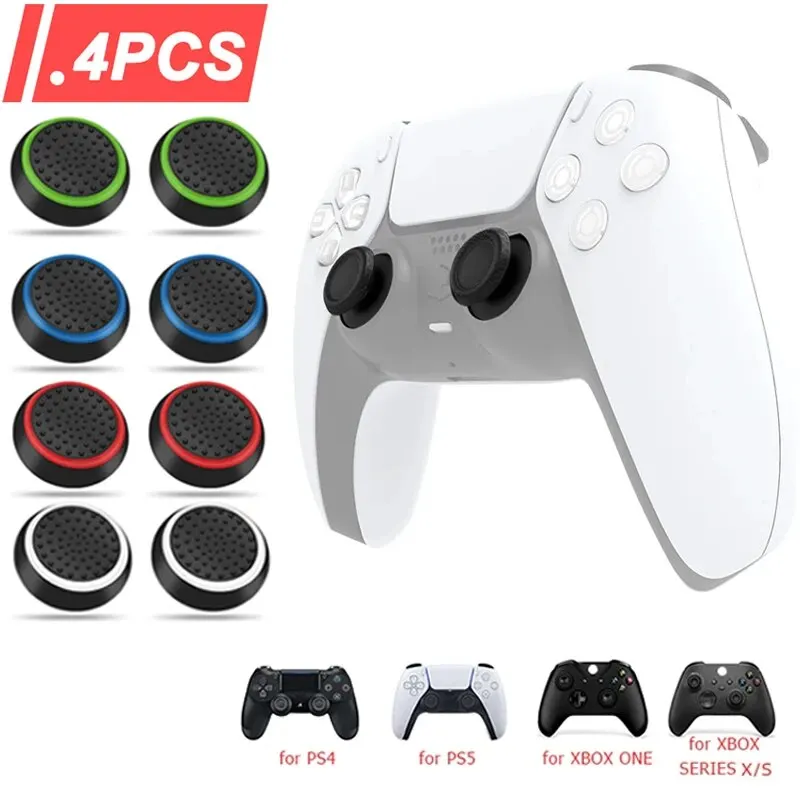 새로운 4개 실리콘 썸스틱 그립 캡, 소니 PS5 PS - Retro Gaming Xbox One 리뷰 및 가격