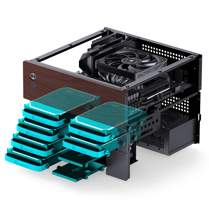 JONSBO N4 검정색 NAS 섀시 M-ATX 마더보 - Retro Gaming Pc Case 리뷰 및 가격