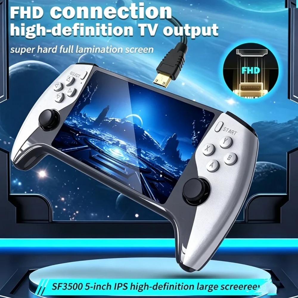 SF3500 5인치 휴대용 게임 콘솔 (PS1, GBA - Retro Gaming Console Handheld 리뷰 및 가격